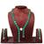 Green alloy copper jewellery set for women