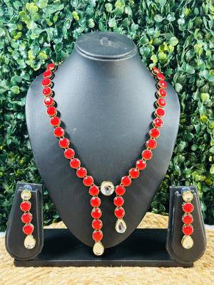 Copper plated valentine necklace set 1