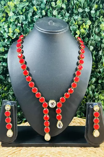 Copper plated valentine necklace set