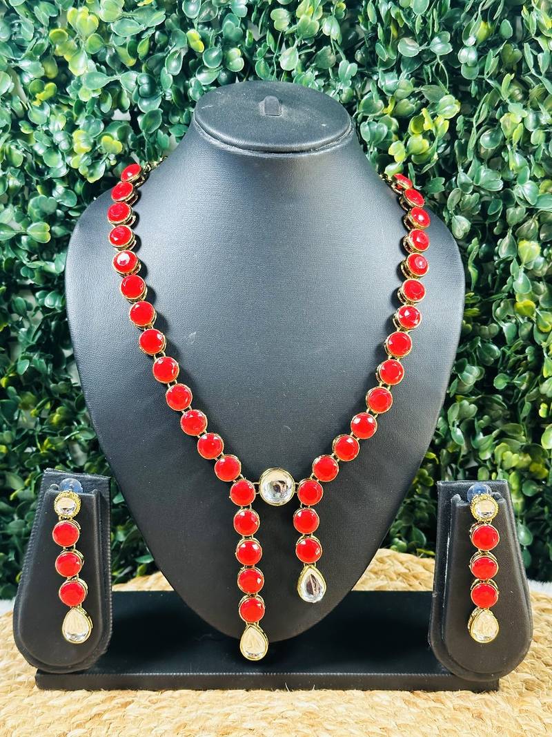 Copper plated valentine necklace set