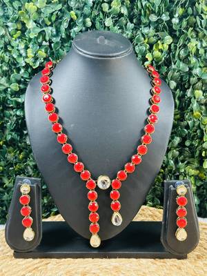 Copper plated valentine necklace set 2