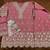 peach embroidered shimmer salwar suit