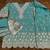 sky blue embroidered shimmer salwar suit