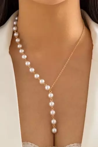 Designer pearl jewellery set