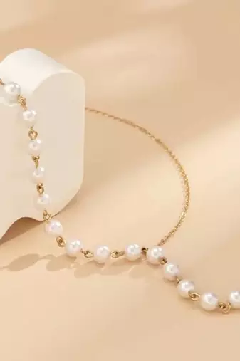 Designer pearl jewellery set