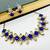 Blue alloy copper jewellery set for women