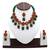 Red and green alloy copper jewellery set for women