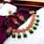 Red and green alloy copper jewellery set for women