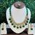 Green alloy copper jewellery set for women