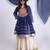 Navaratri special real mirror & gamthi lace work lehenga with patch work top for kids