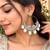 Oxidized Silver Hoop Earrings, Cowrie Shell Statement Earrings, Boho Tribal Dangle Earrings