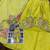 yellow sequins silk blend chiffon salwar suit - free size