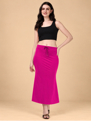 MAGENTA HEAVY IMPORTANT SPANDEX LYCRA  SAREE SHAPEWEAR FOR WOMENS  1