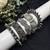 Oxidized Silver Bangle Set of 5, Indian Kada Bracelet Set, Boho Tribal openable Bangles