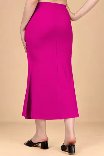 MAGENTA HEAVY IMPORTANT SPANDEX LYCRA SAREE SHAPEWEAR FOR WOMENS 