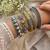 Oxidized Silver dual tone Kada Bangles Set of 5, Indian Tribal Bangles, Antique Silver Gold Bracelet Set