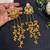 Pink Stone Peacock motif Long Chandelier Earrings, Indian Statement Earrings