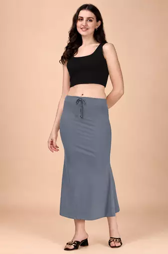 GREY HEAVY IMPORTANT SPANDEX LYCRA SAREE SHAPEWEAR FOR WOMENS 