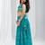 Navaratri special golden lace work lehenga with fancy lace work blouse for kids