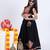 Navaratri special gamthi lace & patchwork lehenga with blouse for kids
