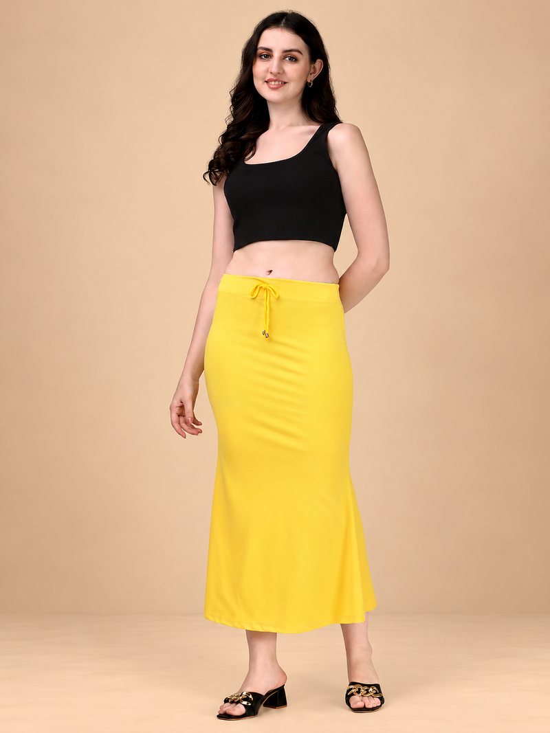 YELLOW HEAVY IMPORTANT SPANDEX LYCRA  SAREE SHAPEWEAR FOR WOMENS 