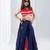 Navaratri special golden flower & kali work lehenga with fancy lace work blouse for kids
