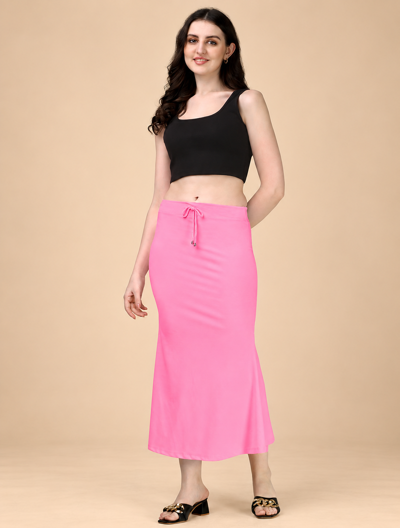 LIGHT PINK HEAVY IMPORTANT SPANDEX LYCRA  SAREE SHAPEWEAR FOR WOMENS 