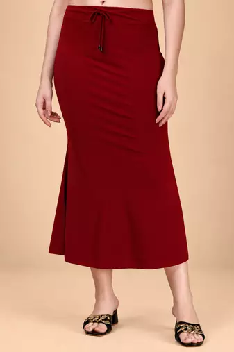 MAROON HEAVY IMPORTANT SPANDEX LYCRA SAREE SHAPEWEAR FOR WOMENS 