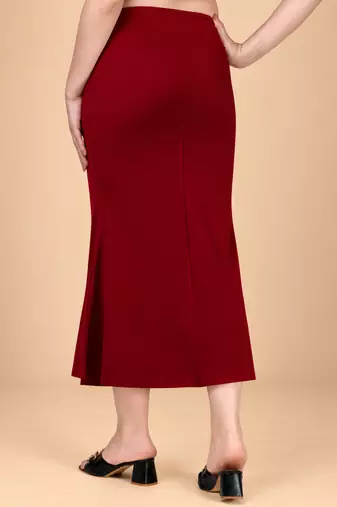 MAROON HEAVY IMPORTANT SPANDEX LYCRA SAREE SHAPEWEAR FOR WOMENS 