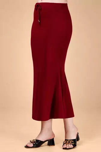 MAROON HEAVY IMPORTANT SPANDEX LYCRA SAREE SHAPEWEAR FOR WOMENS 