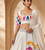 White Multicolour Navratri Lehenga Choli With Dupatta