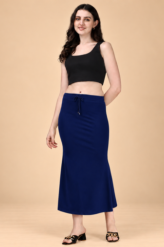 NAVY BLUE HEAVY IMPORTANT SPANDEX LYCRA SAREE SHAPEWEAR FOR WOMENS 