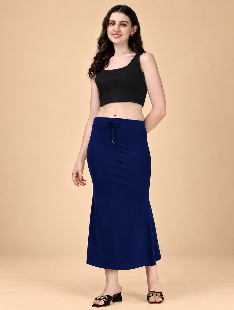 NAVY BLUE HEAVY IMPORTANT SPANDEX LYCRA  SAREE SHAPEWEAR FOR WOMENS 