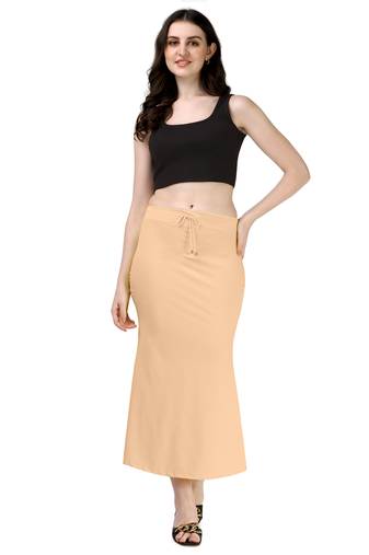 BEIGE HEAVY IMPORTANT SPANDEX LYCRA SAREE SHAPEWEAR FOR WOMENS 