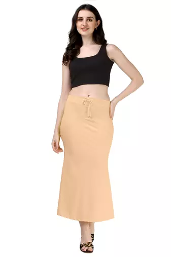 BEIGE HEAVY IMPORTANT SPANDEX LYCRA SAREE SHAPEWEAR FOR WOMENS 