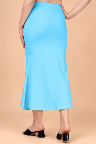 SKY BLUE HEAVY IMPORTANT SPANDEX LYCRA SAREE SHAPEWEAR FOR WOMENS 