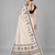 Beige woven linen saree with blouse