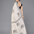 Beige woven linen saree with blouse