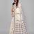 Beige woven linen saree with blouse