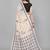 Beige woven linen saree with blouse