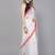 White woven linen saree with blouse