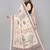 Beige woven linen saree with blouse