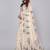 Beige woven linen saree with blouse
