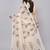 Beige woven linen saree with blouse