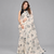 Beige woven linen saree with blouse