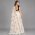 Beige woven linen saree with blouse
