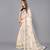 Beige woven linen saree with blouse