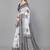 White woven linen saree with blouse