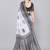White woven linen saree with blouse