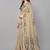 Cream woven linen saree with blouse
